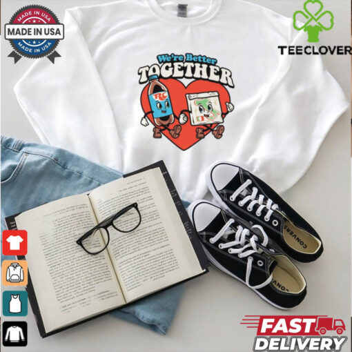 We_re Better Together Rc & Pizza Tee shirt