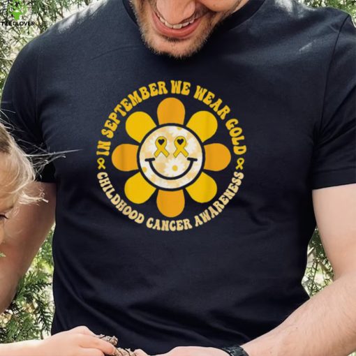 Wear Gold Childhood Cancer Awareness Warrior Fight Hippie T Shirt