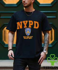 Wears nypd new york city police dept shirt