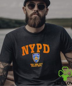 Wears nypd new york city police dept shirt