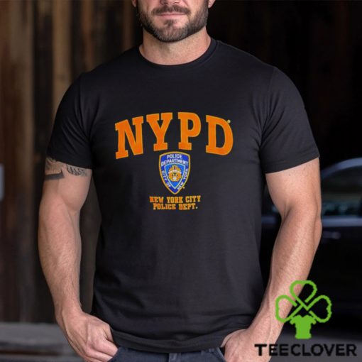 Wears nypd new york city police dept shirt