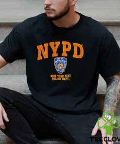 Wears nypd new york city police dept shirt