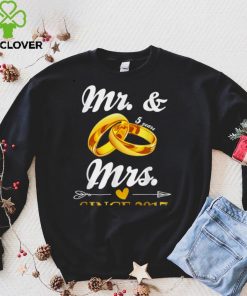Wedding Ring Married Mr & Mrs Since 2017 Couple 5 Years T Shirt