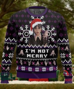 Wednesday and the Hand Ugly Christmas Sweater