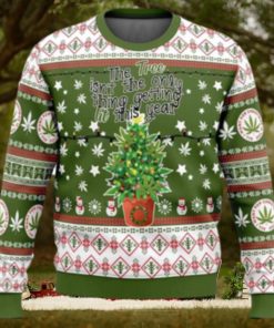Weed Lit This Year Ugly Christmas Sweater