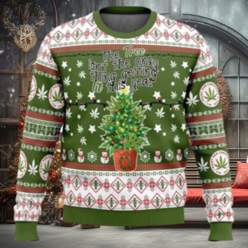 Weed Lit This Year Ugly Christmas Sweater