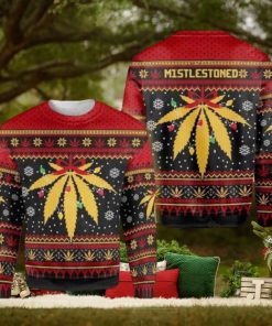 Weed Mistlestoned Ugly Christmas Sweater