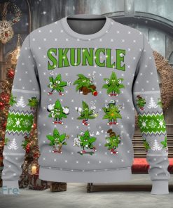 Weed Skuncle 3D Sweater Christmas Gift Ugly Christmas Sweater