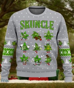 Weed Skuncle 3D Sweater Christmas Gift Ugly Christmas Sweater