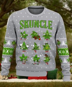 Weed Skuncle All Over Printed Ugly Christmas Sweater Trending Christmas Gift Ideas