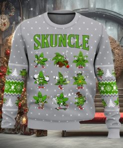 Weed Skuncle All Over Printed Ugly Christmas Sweater Trending Christmas Gift Ideas