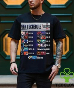 Week 1 Schedule List NFL 2024 T Shirt 3 Week 1 Schedule List NFL 2024 T Shirt