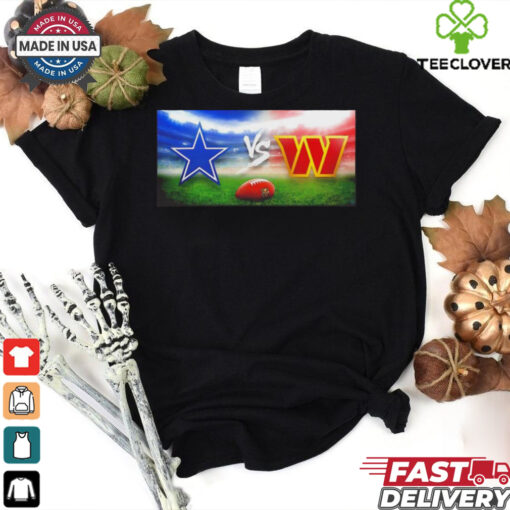 Week 12 Cowboys vs Commanders gameday Stadium logo shirt