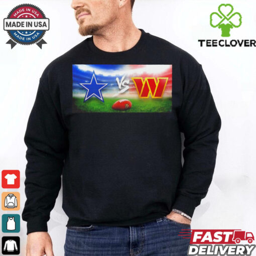 Week 12 Cowboys vs Commanders gameday Stadium logo shirt