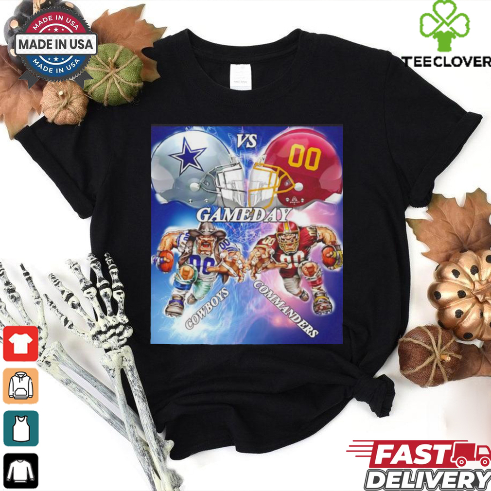 Week 12 Cowboys vs Commanders gameday mascot helmet matchup shirt Week 12 Cowboys vs Commanders gameday mascot helmet matchup shirt
