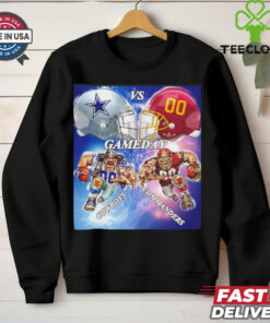 Week 12 Cowboys vs Commanders gameday mascot helmet matchup shirt