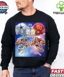 Week 12 Cowboys vs Commanders gameday mascot helmet matchup shirt