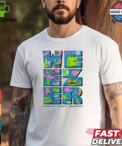 Weezer Poster For Nashville TN Show At Bridgestone Arena On September 17 2024 Unisex T Shirt