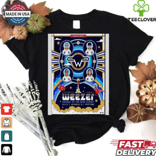 Weezer Voyage To The Blue Planet Oct 11 2024 Los Angeles, CA Poster Shirt