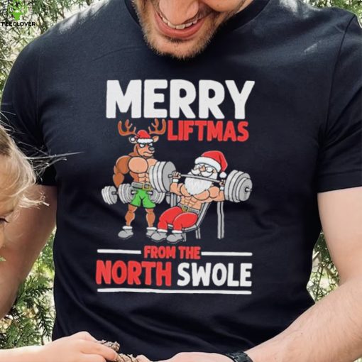 Weightlifting merry liftmas from north swole hoodie, sweater, longsleeve, shirt v-neck, t-shirt