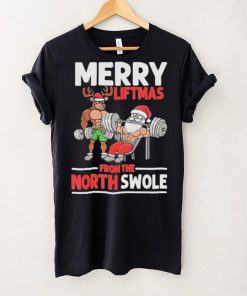 Weightlifting merry liftmas from north swole hoodie, sweater, longsleeve, shirt v-neck, t-shirt