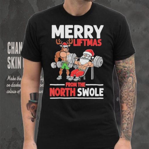 Weightlifting merry liftmas from north swole hoodie, sweater, longsleeve, shirt v-neck, t-shirt