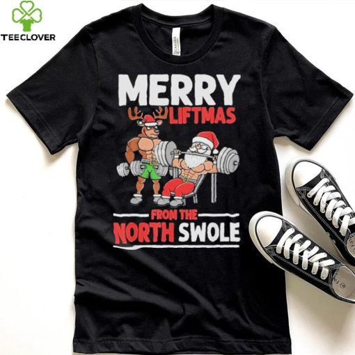 Weightlifting merry liftmas from north swole hoodie, sweater, longsleeve, shirt v-neck, t-shirt