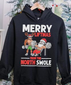 Weightlifting merry liftmas from north swole hoodie, sweater, longsleeve, shirt v-neck, t-shirt