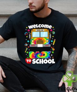 Welcome Back To School School Bus Driver Tye Die T Shirt