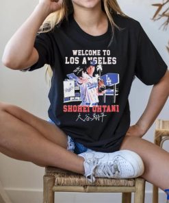 Welcome To Los Angeles Dodgers Shohei Ohtani Signature Shirt