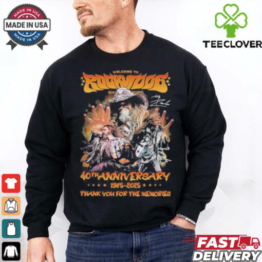 Welcome To Rockville 40th Anniversary 1985 2025 Thank You For The Memories Signatures Shirt