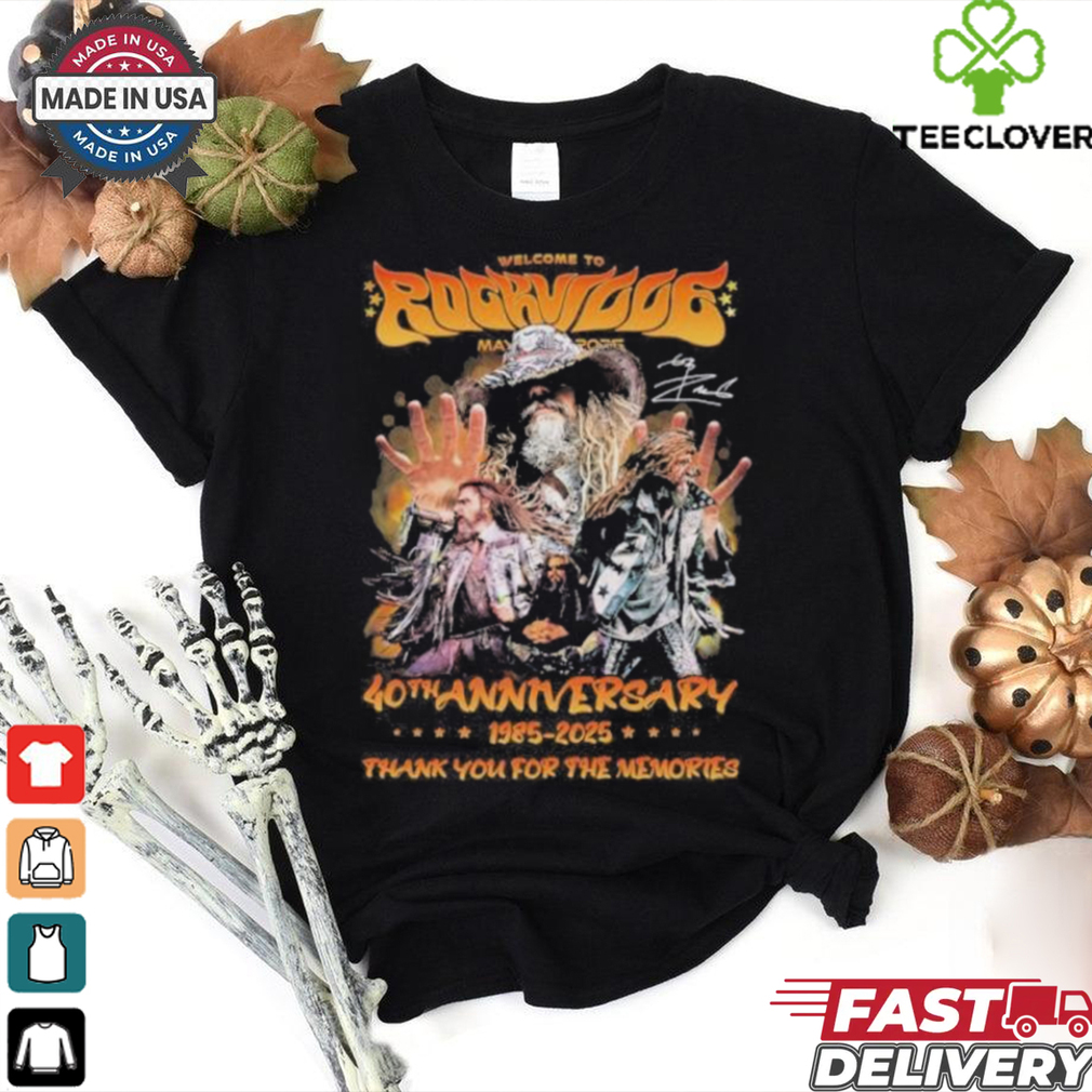 Welcome To Rockville 40th Anniversary 1985 2025 Thank You For The Memories Signatures Shirt Welcome To Rockville 40th Anniversary 1985 2025 Thank You For The Memories Signatures Shirt