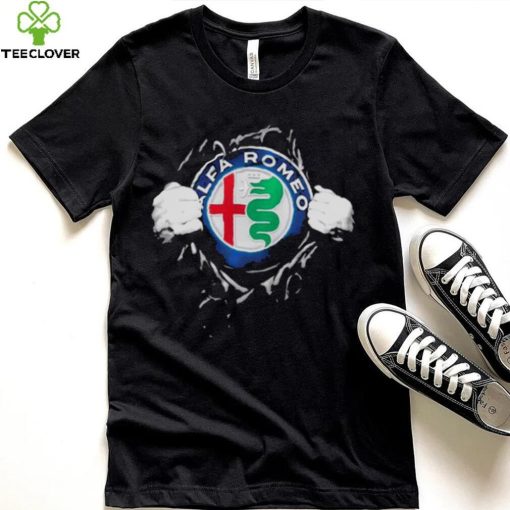 Welcome the new look of Alfa Romeo logo shirt