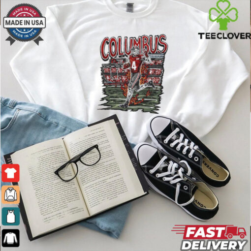 Welcome to Columbus Football skeleton player shirt