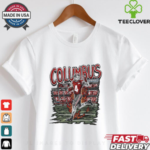 Welcome to Columbus Football skeleton player shirt