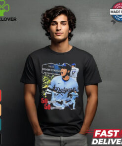 Welcome to Dodger Stadium 1000 vin scully avenue Shohei Ohtani 50 Home Runs 50 Stolen Bases shirt