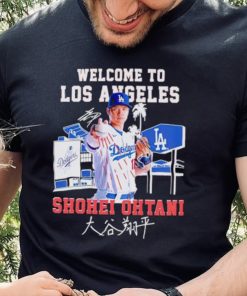 Welcome to Los Angeles Dodgers Shohei Ohtani signature hoodie, sweater, longsleeve, shirt v-neck, t-shirt