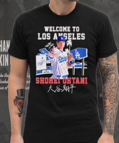 Welcome to Los Angeles Dodgers Shohei Ohtani signature hoodie, sweater, longsleeve, shirt v-neck, t-shirt