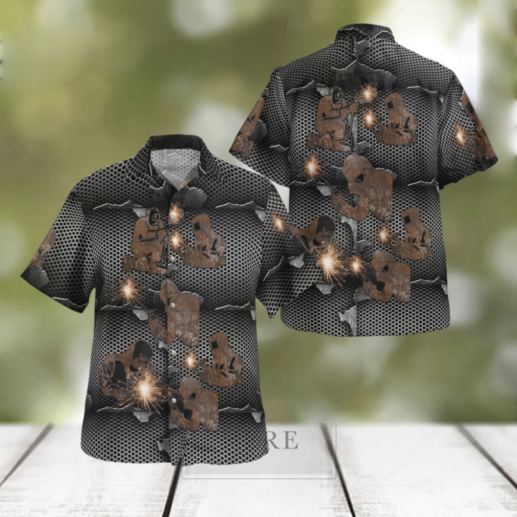 Welder Welds Metal Hawaiian Shirt Welder Welds Metal Hawaiian Shirt