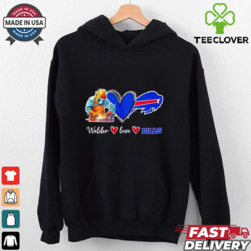 Welder love Buffalo Bills heart shirt