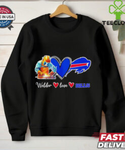 Welder love Buffalo Bills heart shirt