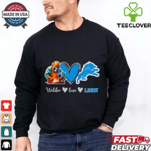 Welder love Detroit Lions shirt