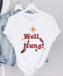 Well hung Christmas t shirt