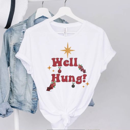 Well hung Christmas t hoodie, sweater, longsleeve, shirt v-neck, t-shirt