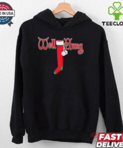 Well hung stocking Christmas shirt 3 Well hung stocking Christmas shirt
