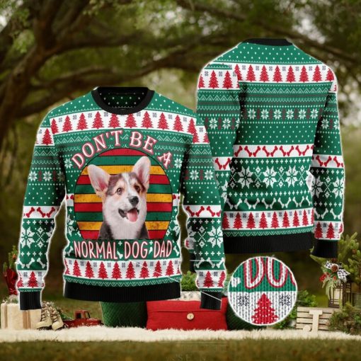 Welsh Corgi Dog Dad Ugly Christmas Sweater Christmas Noel Gift