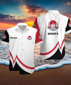 Wendy’s Custom Name Palm New Aloha Hawaiian Shirt Tropical Aloha For Mens Tropical Summer
