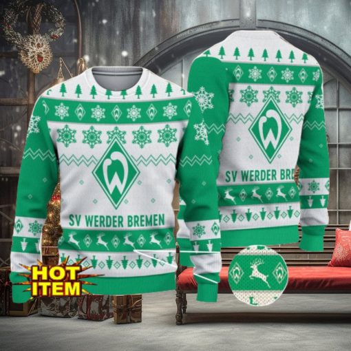 Werder Bremen Bundesliga Fans Football 3D Ugly Christmas Sweater Christmas Gift