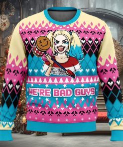 Were Bad Guys Harley Quinn DC Comics Ugly Christmas Sweater