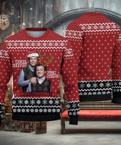 We’re Here To F Sh Up Merry Xmas Christmas Gift For Holiday Step Brothers 3D Ugly Christmas Sweater